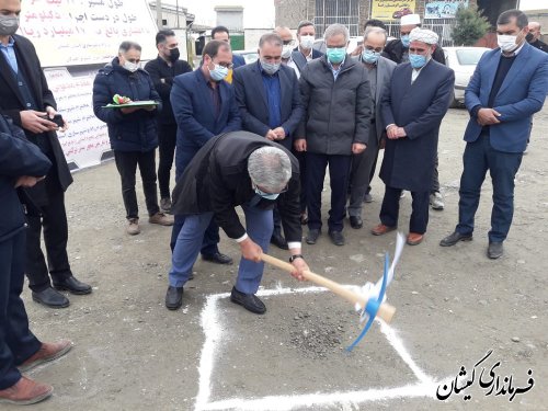 کلنگ زنی پروژه بهسازی و تعریض محور بندرترکمن به گمیشان برگزار شد