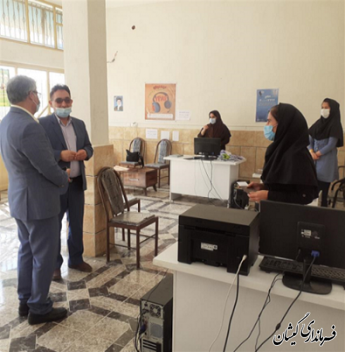 بازدید سرپرست فرمانداری گمیشان از ادارات کمیته امدادامام (ره)وبهزیستی