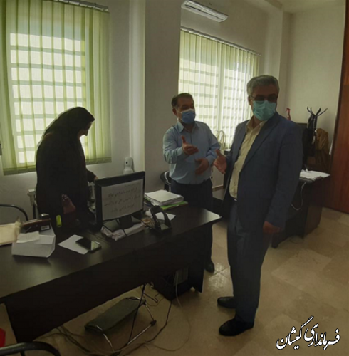 بازدید سرپرست فرمانداری گمیشان از ادارات کمیته امدادامام (ره)وبهزیستی