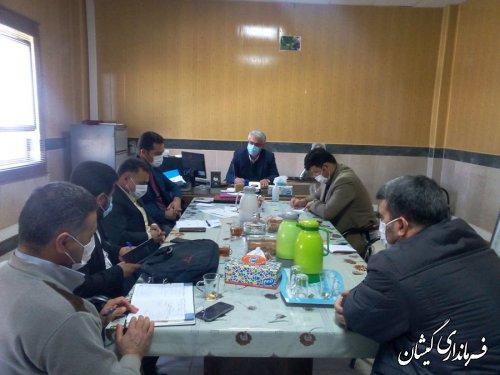 نشست سرپرست فرمانداری گمیشان  باشهردار وشورای اسلامی سیمین شهر