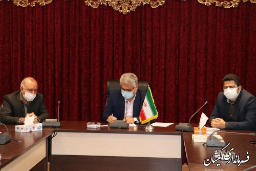نشست هماهنگی بخشداران و دهیاران روستاها با سرپرست فرمانداری گمیشان برگزار شد