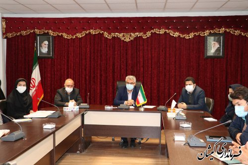 نشست هماهنگی بخشداران و دهیاران روستاها با سرپرست فرمانداری گمیشان برگزار شد