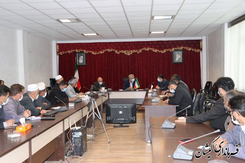نشست هماهنگی بخشداران و دهیاران روستاها با سرپرست فرمانداری گمیشان برگزار شد