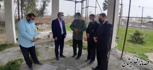 بازدیدسرپرست فرمانداری و مدیر کل حفظ آثاردفاع مقدس ازپروژه المان شهدای‌گمنام