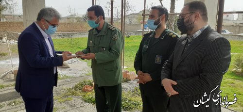 بازدیدسرپرست فرمانداری و مدیر کل حفظ آثاردفاع مقدس ازپروژه المان شهدای‌گمنام