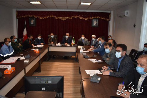 اولین جلسه ستاد پیشگیری و مقابله با کرونا شهرستان گمیشان در سال 1401 برگزار شد