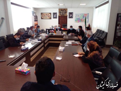 جلسه ستاد تنظیم بازار شهرستان گمیشان در دومین روز ماه مبارک رمضان برگزار شد