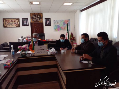 جلسه ستاد تنظیم بازار شهرستان گمیشان در دومین روز ماه مبارک رمضان برگزار شد