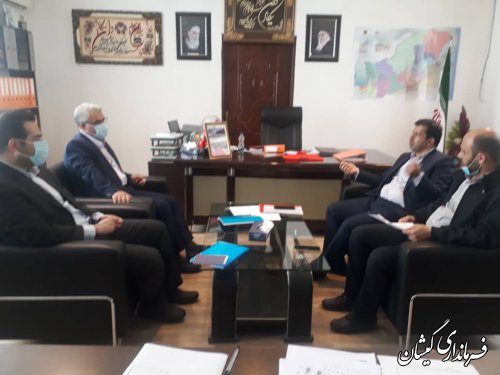 دیدار مدیر کل بنیاد مسکن  استان گلستان با سرپرست فرمانداری گمیشان