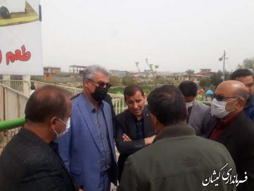 سرپرست فرمانداری گمیشان به منظور بررسی وضعیت آب شرب شهر سیمین شهر از بخش مرکزی شهرستان بازدید کرد.
