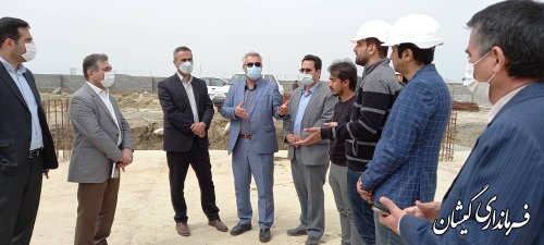 بازدید " سقلی" سرپرست فرمانداری گمیشان از بیمارستان ۶۴ تختخوابی گمیشان