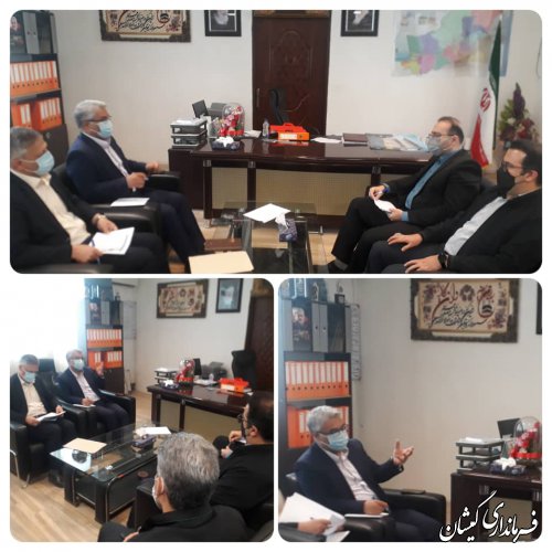 دیدار مدیر کل نوسازی ، توسعه و تجهیز مدارس استان گلستان با سرپرست فرمانداری گمیشان