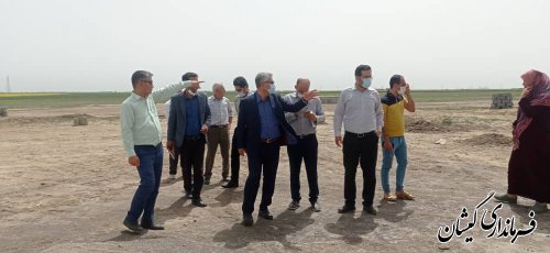 حضور سرپرست فرمانداری گمیشان در روستای خواجه نفس