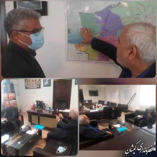 دیدار مدیر امور ماهیان خاویاری شیلات استان گلستان باسرپرست فرمانداری گمیشان