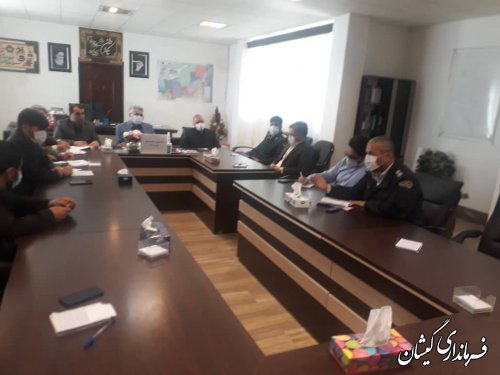 اولین جلسه شورای ترافیک شهرستان گمیشان در سال 1401با حضور فرماندار برگزار شد