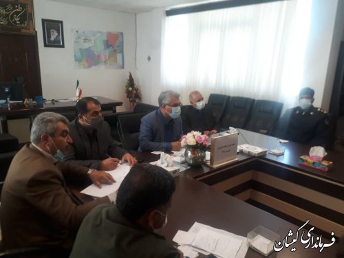 اولین جلسه شورای ترافیک شهرستان گمیشان در سال 1401با حضور فرماندار برگزار شد