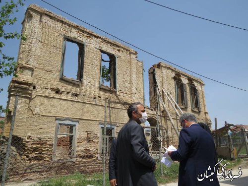 حضور فرماندار گمیشان به همراه مدیر کل میراث فرهنگی و گردشگری و صنایع دستی استان گلستان در شهر سیمین شهر و  روستای قلعه جیق