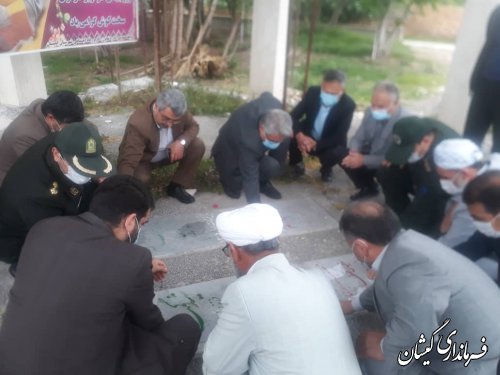 بمناسبت هفته کاروکارگر مراسم غبارروبی گلزار شهدای گمنام گمیش تپه با حضور فرماندار برگزار  شد.