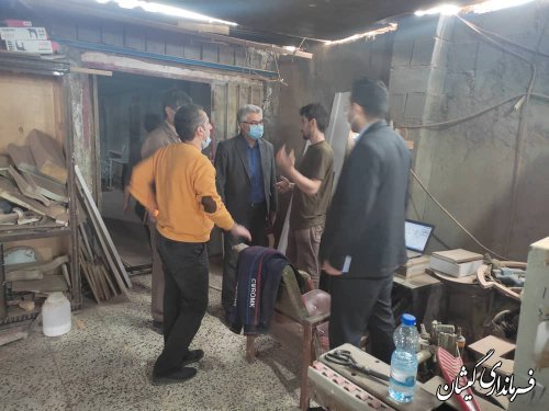 بازدید سرپرست فرمانداری از واحدهای تولیدی سطح شهرستان در راستای رفع موانع تولید