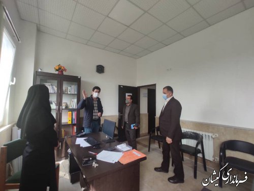 بازدید سرپرست معاونت فرمانداری گمیشان از ادارات و مراکز خدمات رسانی شهرستان