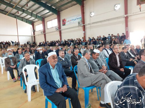 حضورسرپرست فرمانداری گمیشان در همایش تجلیل از معلمین و بازنشستگان شهرستان به مناسبت بزرگداشت سالروز شهید مرتضی مطهری و هفته معلم