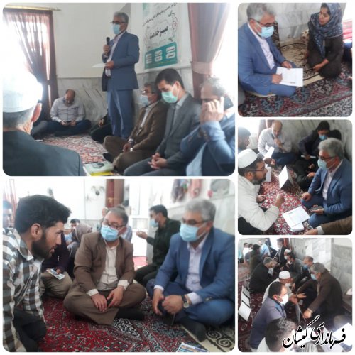برگزاری میز خدمت در روستای توماجلر چارقلی بخش مرکزی شهرستان گمیشان