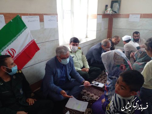 برگزاری میز خدمت جهادی  روستای قرمسه