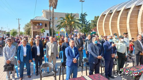 حضور فرماندار گمیشان در مراسم نکوداشت ۲۸۹ سالروز  تولد شاعر و عارف ایرانی  ترکمن مختوم قلی فراغی