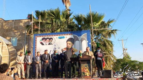 حضور فرماندار گمیشان در مراسم نکوداشت ۲۸۹ سالروز  تولد شاعر و عارف ایرانی  ترکمن مختوم قلی فراغی