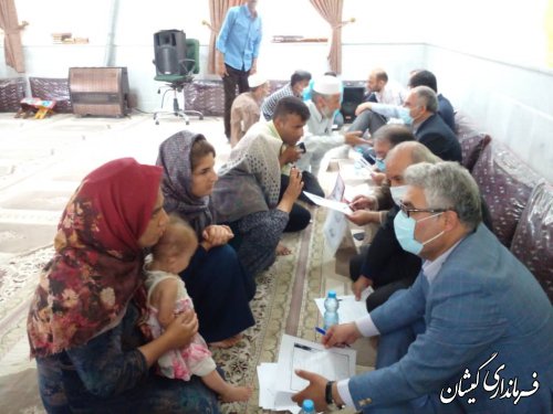  برگزاری میز خدمت در روستای آرخ بزرگ