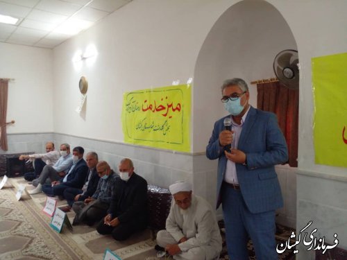  برگزاری میز خدمت در روستای آرخ بزرگ