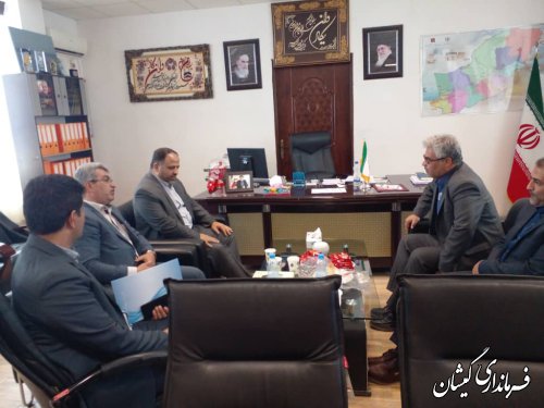 حضور  مدیر کل سیاسی انتخابات و تقسیمات کشوری استانداری گلستان در فرمانداری گمیشان