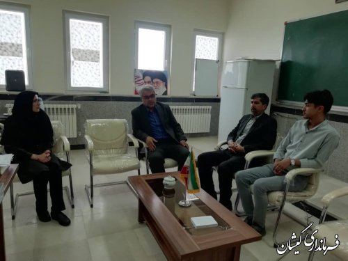 بازدید فرماندار از اداره فرهنگ و ارشاد اسلامی گمیشان