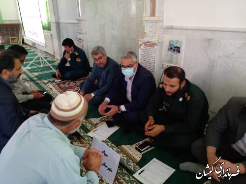 برگزاری میز خدمت در روستای دهنه شهرستان گمیشان