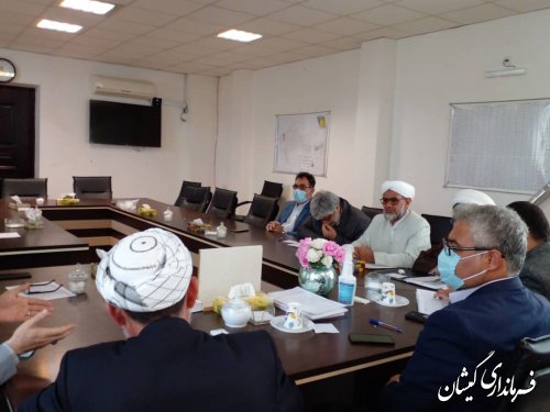 حضور سرپرست فرمانداری در برگزاری جلسه شورای زکات شهرستان گمیشان