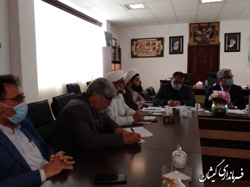 حضور سرپرست فرمانداری در برگزاری جلسه شورای زکات شهرستان گمیشان