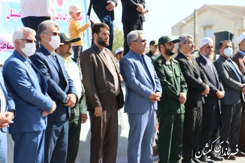 حضور و سخنرانی سرپرست فرمانداری گمیشان در پویش مردمی سلام فرمانده