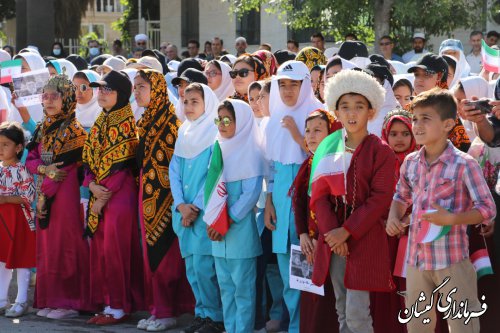 حضور و سخنرانی سرپرست فرمانداری گمیشان در پویش مردمی سلام فرمانده