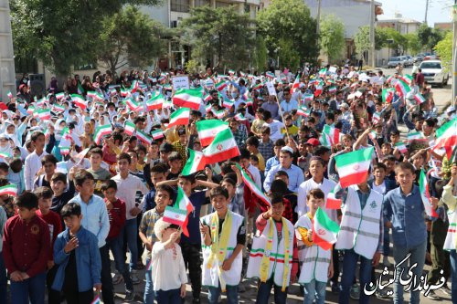 حضور و سخنرانی سرپرست فرمانداری گمیشان در پویش مردمی سلام فرمانده