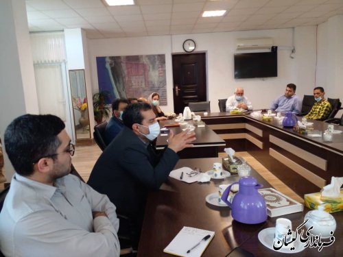 جلسه پیگیری مشکلات سایت مسکن پنجاه واحدی بازسازی پس از سیل شهر گمیش تپه