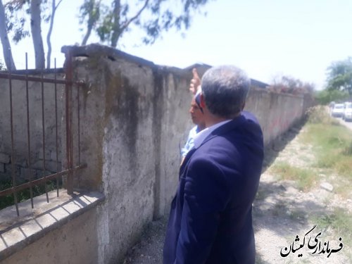  بازدید و بررسی فرماندار گمیشان از طرح بازگشایی معبر در روستای خواجه نفس
