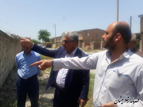  بازدید و بررسی فرماندار گمیشان از طرح بازگشایی معبر در روستای خواجه نفس