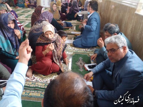 برگزاری میز خدمت در روستای قره کیله 