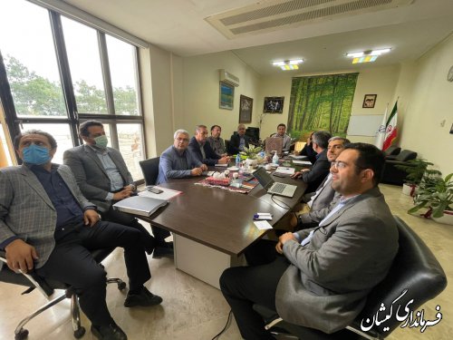 حضور فرماندار گمیشان در دفتر معاون استاندار گلستان وجلسه پیگیری مصوبات سفر ریاست جمهوری اسلامی ایران