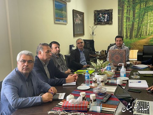 حضور فرماندار گمیشان در دفتر معاون استاندار گلستان وجلسه پیگیری مصوبات سفر ریاست جمهوری اسلامی ایران