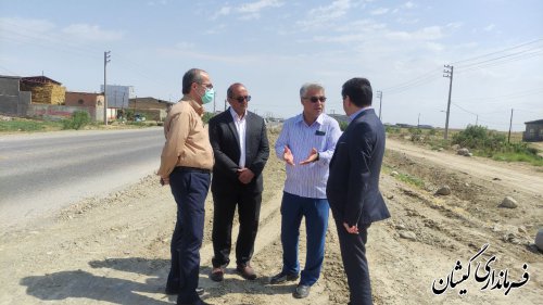 حضور مدیر کل راه و شهرسازی استان گلستان در شهرستان گمیشان
