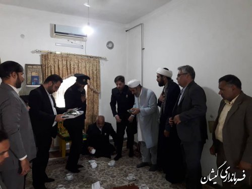 حضور خادمین امام رضا(ع) در سیمین شهر با همراهی سقلی فرماندار گمیشان