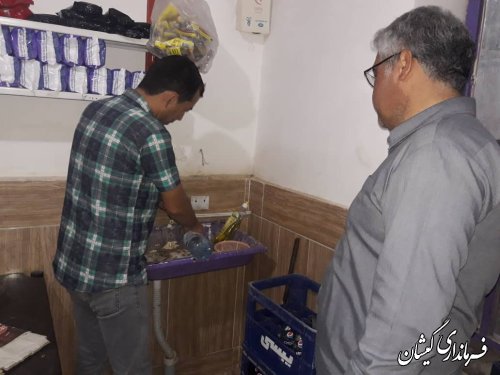 بازدید شبانه سرپرست  فرمانداری گمیشان از روستای آرخ بزرگ