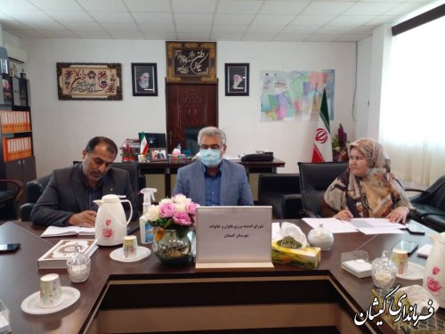 برگزاری جلسه شورای اندیشه ورزی بانوان شهرستان گمیشان