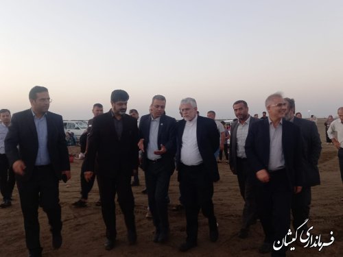 بازدید استاندار گلستان از بیمارستان 64 تختخوابی و ساحل چارقلی شهرستان گمیشان 